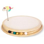 RRP £22.82 Cat Scratch Toy Cat Turntable Scratcher Pad Sisal Scratching