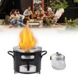 RRP £69.62 Wood Burning Stove Outdoor Portable Stainless Steel