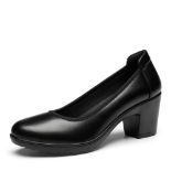 RRP £31.84 DREAM PAIRS Women's Chunky Closed Toe Low Block Heels