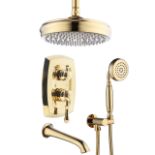RRP £135.84 Delnet Antique Shower System Concealed Brass Oil Rubbed