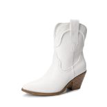 RRP £36.81 DREAM PAIRS Women's Cowboy Ankle Boots Western Fashion
