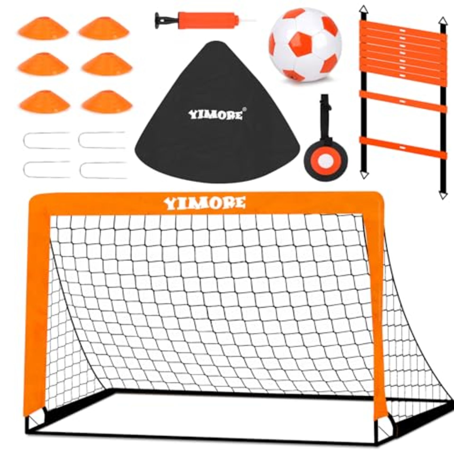RRP £39.15 Football Goal Set with Football Training Equipment for Kids