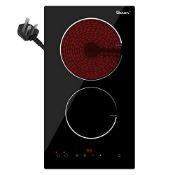 RRP £102.74 GIONIEN 30cm Ceramic Hob 2 Zone