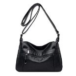 RRP £26.25 Sacmill Womens Leather Crossbody Bags Multi Pocket