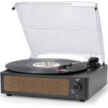 RRP £43.76 Vinyl Record Player with 2 Built-in Speakers