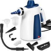 RRP £37.66 Handheld Steam Cleaner Cordless Portable Patio Cleaner