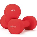 RRP £27.54 KG Physio Weights Dumbbells Set - Neoprene-Coated Dumbbells Weights Set