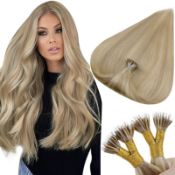 RRP £43.69 Hetto Blonde Nano Extensions Real Human Hair Nano Beads