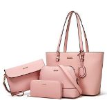 RRP £41.07 YTL Women Handbags PU Leather Large Shoulder Crossbody Bsgs 4pcs Set for Girls