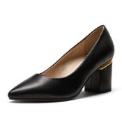RRP £29.72 DREAM PAIRS Women's Block Heel Smart Comfort Padded Court Shoes SDPU2227W-E