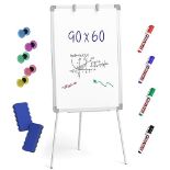 RRP £67.57 Nicpro Flip Chart Whiteboard with Stand