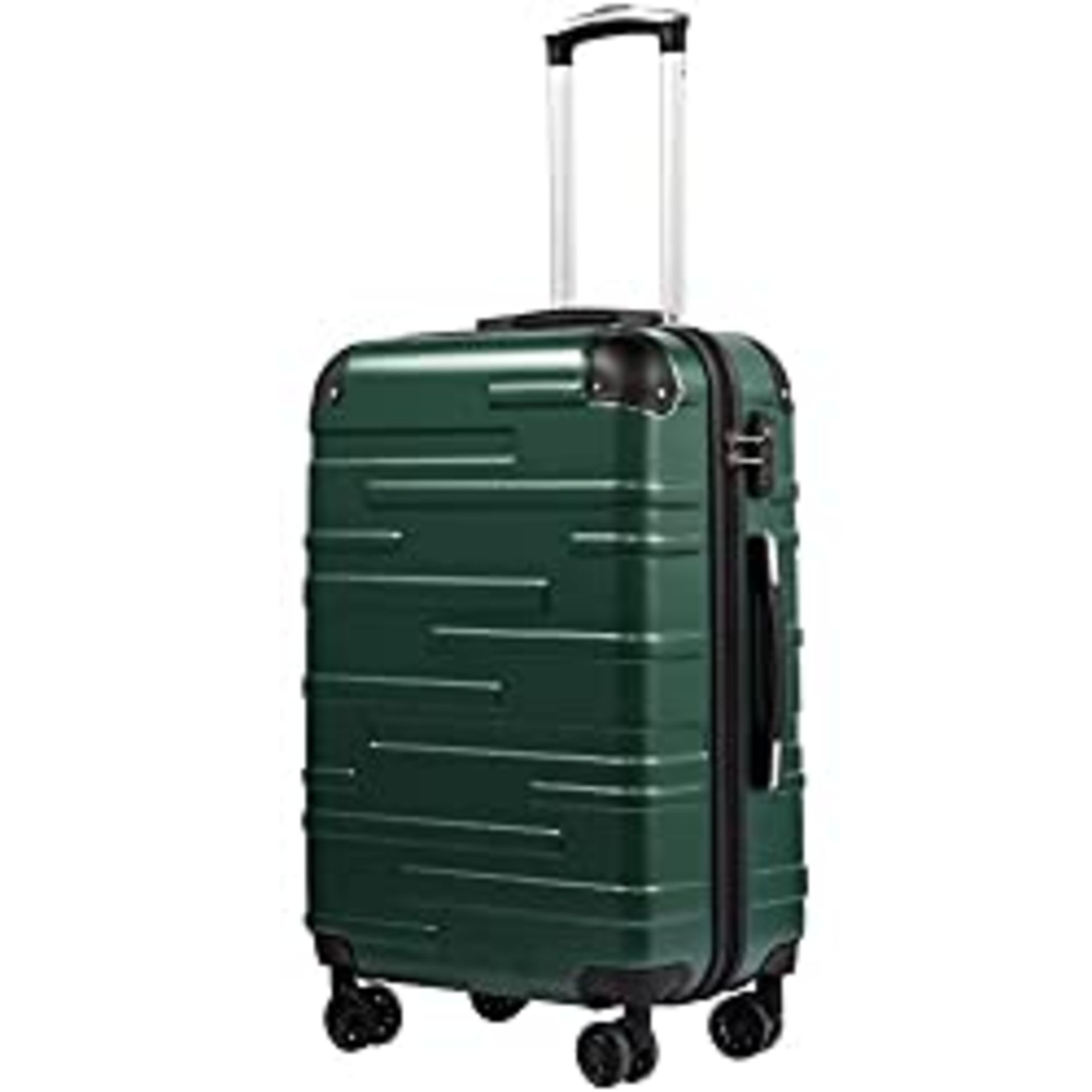RRP £79.90 COOLIFE Hard Shell Suitcase with TSA Lock and 4 Spinner
