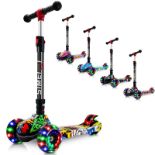 RRP £49.07 3 Wheels Kids Scooter for Boys Girls Ages 3-12 Years