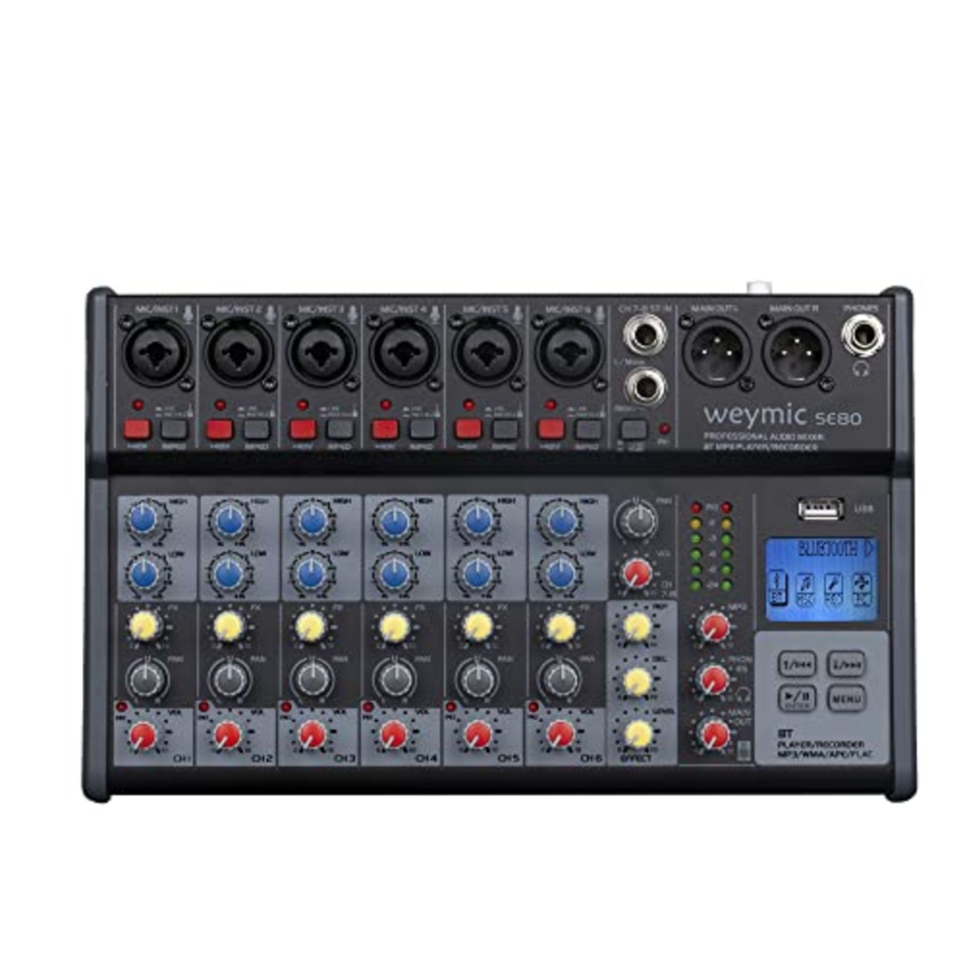 RRP £60.58 WEYMIC SE-80 Professional Mixer for Recording DJ Stage