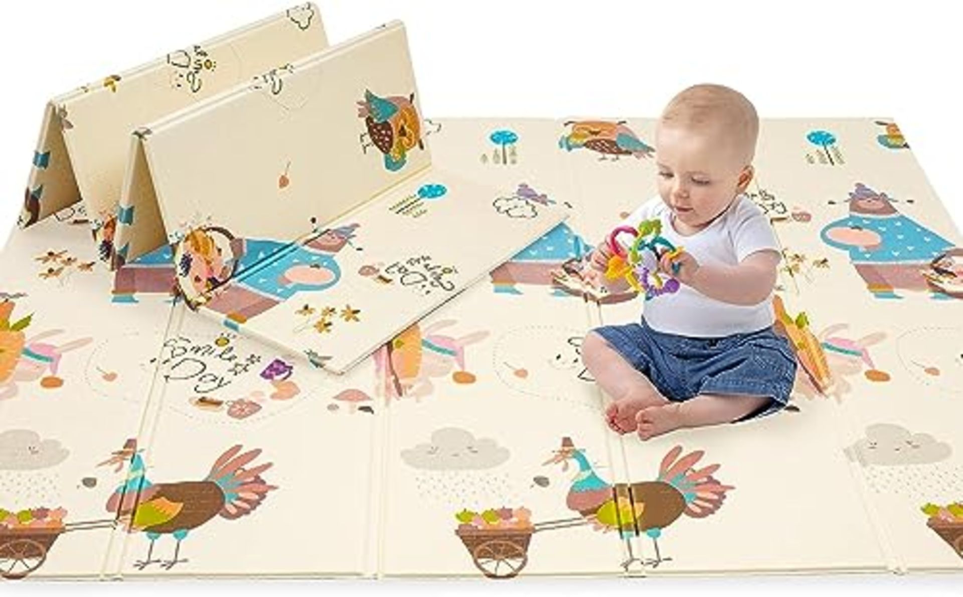 RRP £34.24 Baby Play Mat-Folding XPE Crawling Mat for Floor Foam