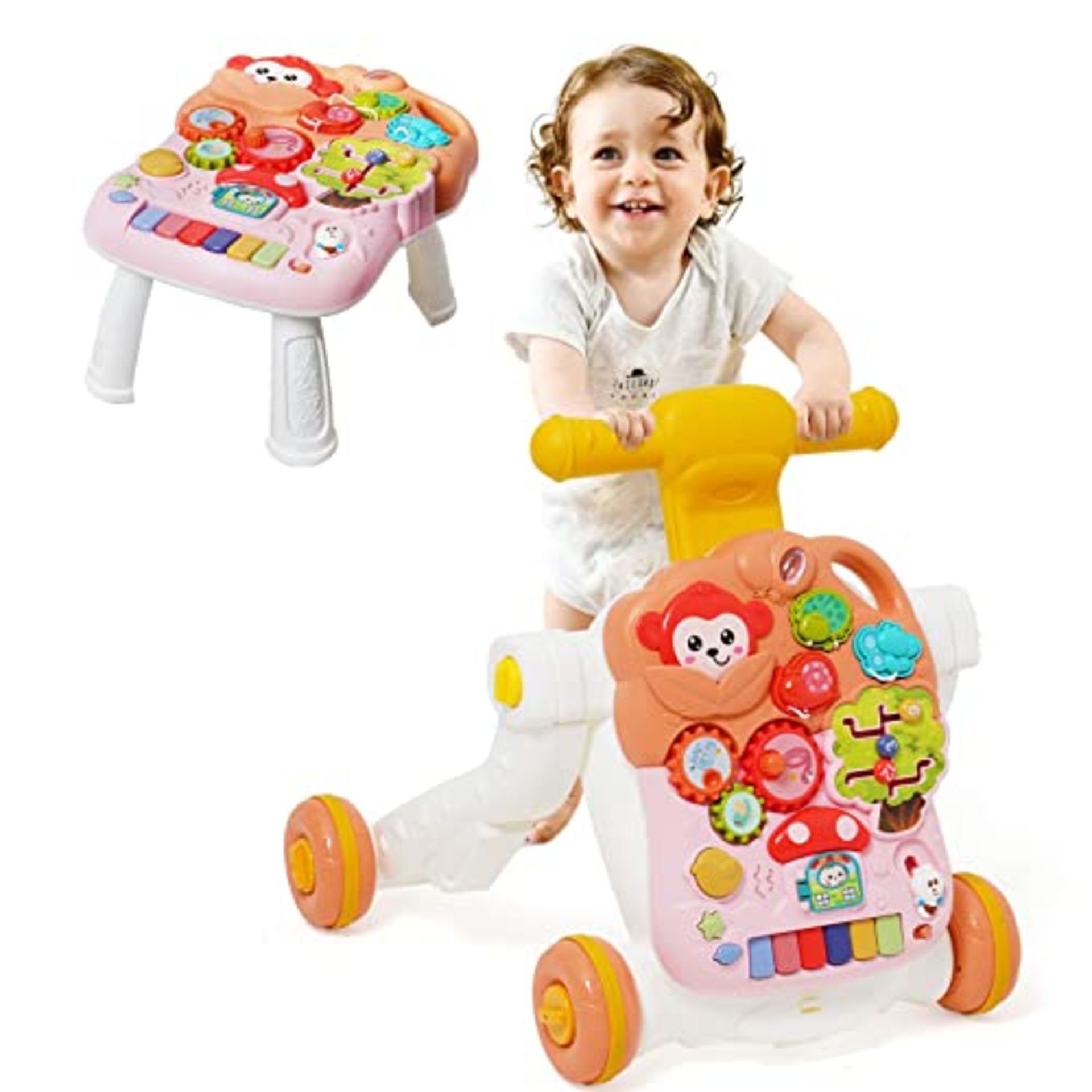 RRP £44.51 Baby Walker Sit-to-Stand Learning Walker Kids Activity