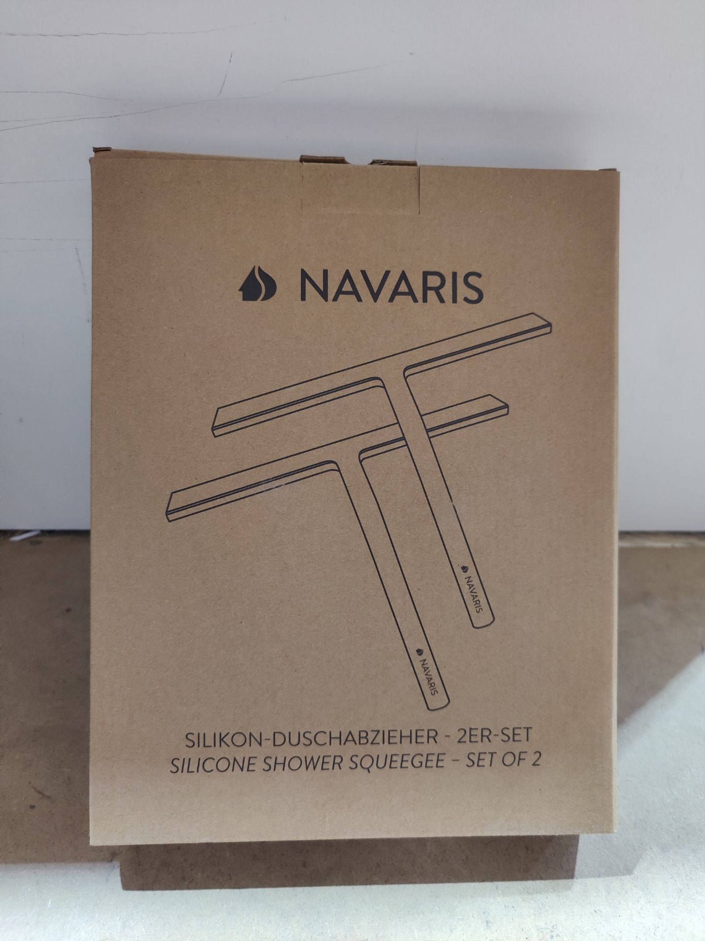 3 Items In This Lot. 3X NAVARIS SILICONE SHOWER SQUEEGEE