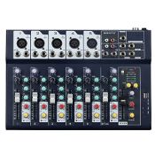 RRP £59.88 Weymic Professional Mixer | 7-Channel 2-Bus Mixer/w USB Audio Interface