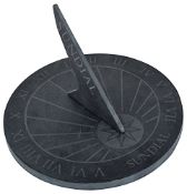 RRP £35.52 Thorness Large round slate sundial - 25cm Diameter