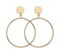 RRP £11.84 Dangle Earrings for Women Fashion Circle Stud Earrings