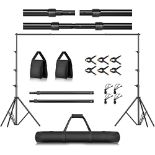 RRP £66.62 Emart 8.5x10ft Upgrated Backdrop Stand Kit