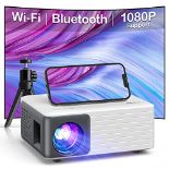 RRP £65.06 Mini Projector with WiFi Bluetooth