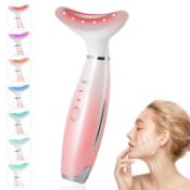 RRP £29.67 foreverlily Face Massager Red Light Therapy Wand 7