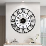 RRP £15.97 12 Inch Wall Clock Silent Large Wall Clocks for Living