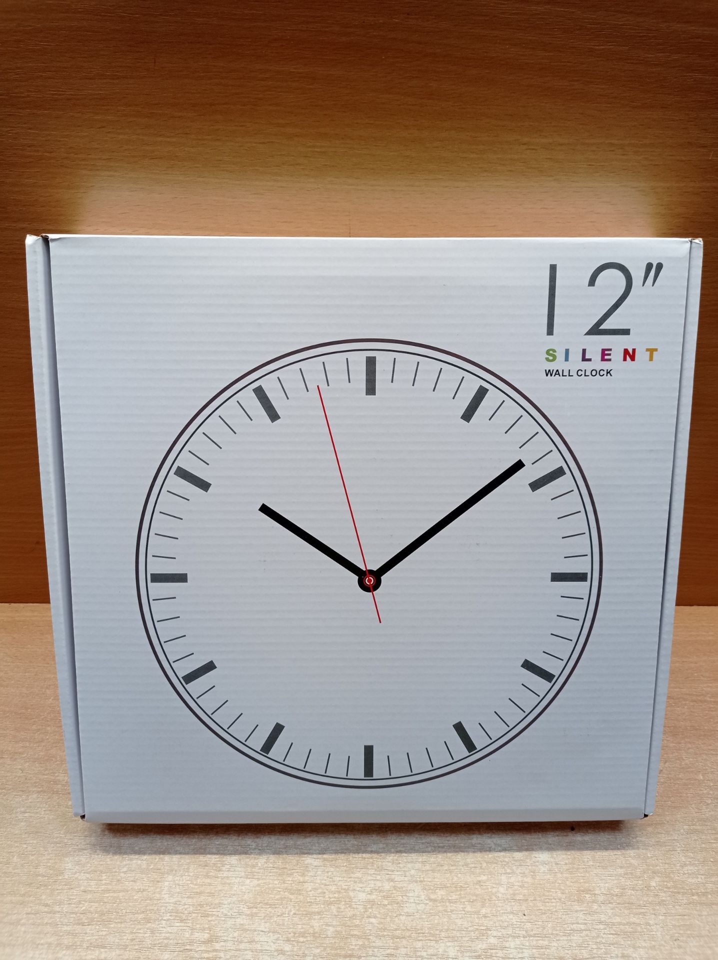 RRP £15.97 12 Inch Wall Clock Silent Large Wall Clocks for Living - Image 2 of 2