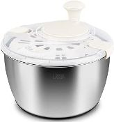 RRP £38.80 Salad Spinner Stainless Steel Large