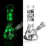 RRP £19.40 REAMIC Glass Bong Smoking Water Pipes 14.5mm Bowl Height