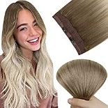 RRP £95.89 Easyouth Ombre Hair Wire Extensions Brown to Blonde