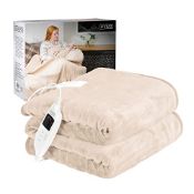 RRP £54.81 LIVIVO Heated Electric Over Blanket Soft Micro