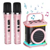 RRP £45.65 TONOR Mini Karaoke Machine with 2 Wireless Microphones