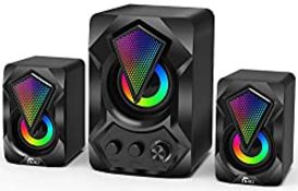 RRP £26.56 NJSJ PC Speakers with Subwoofer