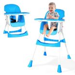 RRP £48.85 Baby High Chair Feeding Chair Foldable Seat Ajustable