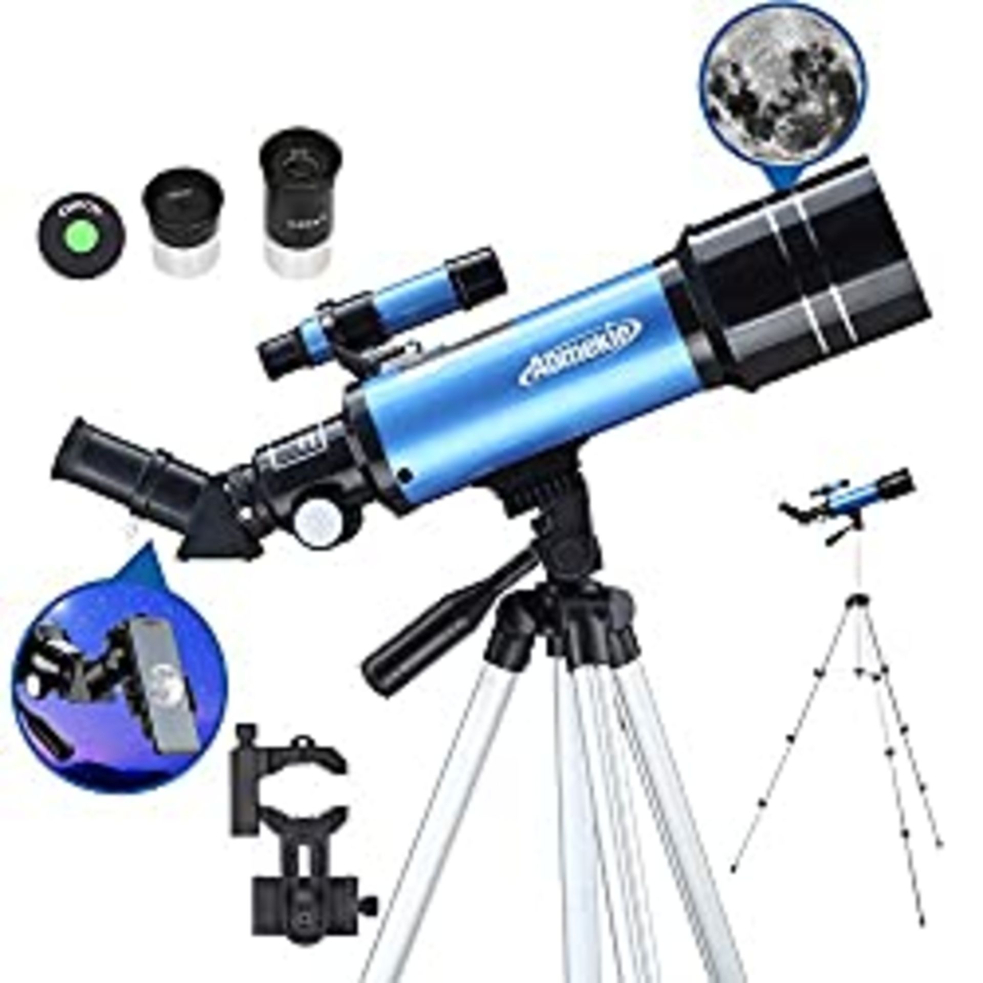 RRP £83.67 Aomekie Telescopes for Astronomy Beginners 70/400 Astronomical