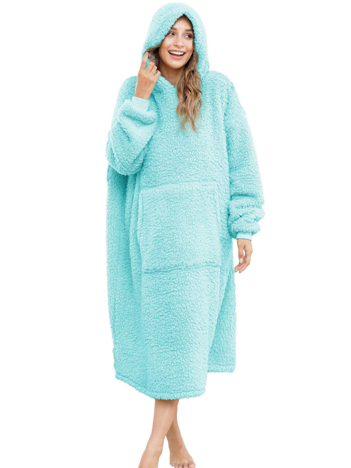RRP £33.95 BRAND NEW STOCK ililmmoe Sherpa Wearable Blanket Oversized Hoodie Sweatshirt