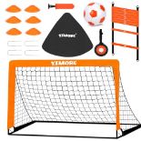 RRP £39.15 Football Goal Set with Football Training Equipment for Kids
