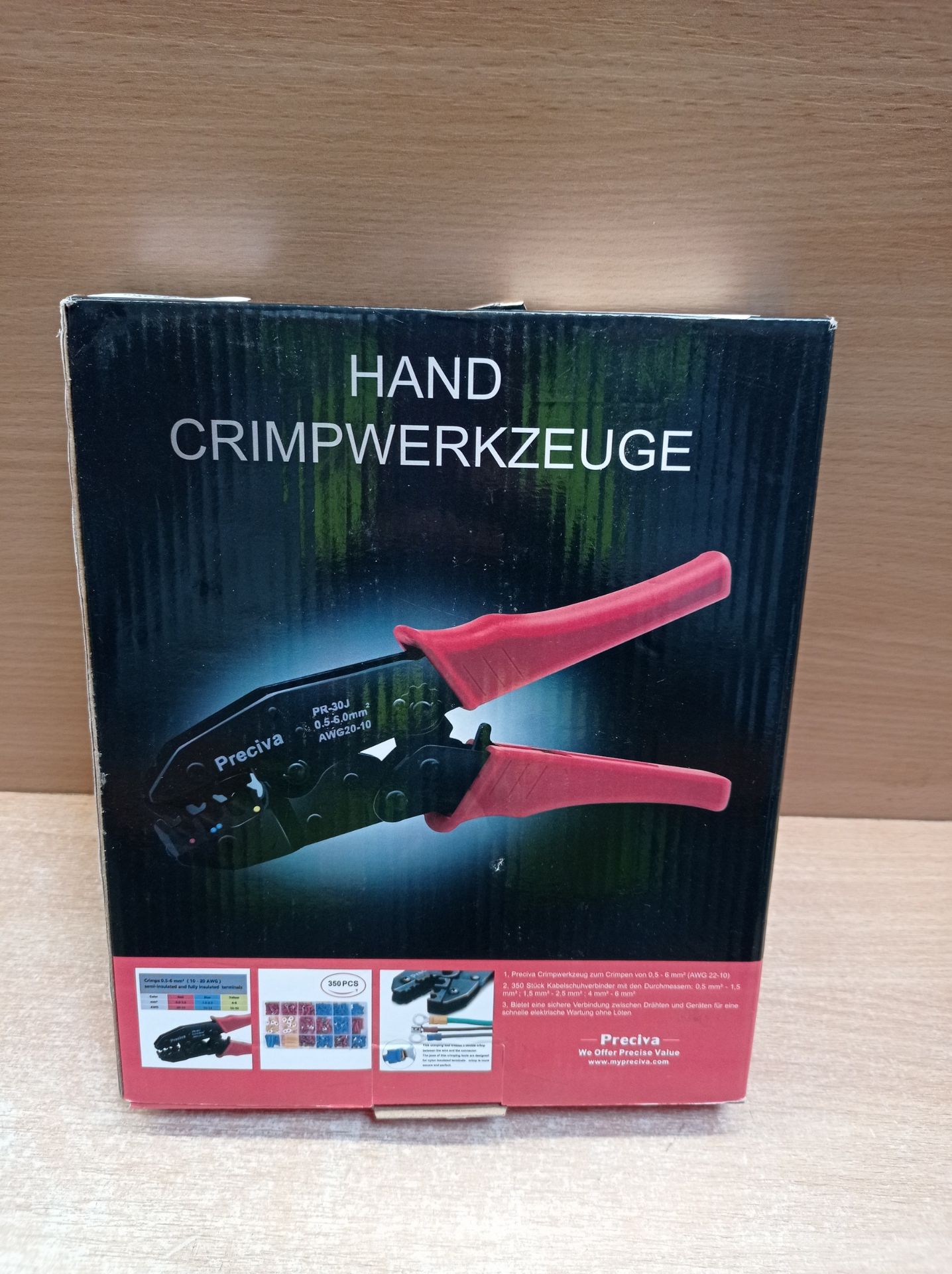 RRP £23.28 Insulated Wire Terminal Crimping Tool Kit - Image 2 of 2