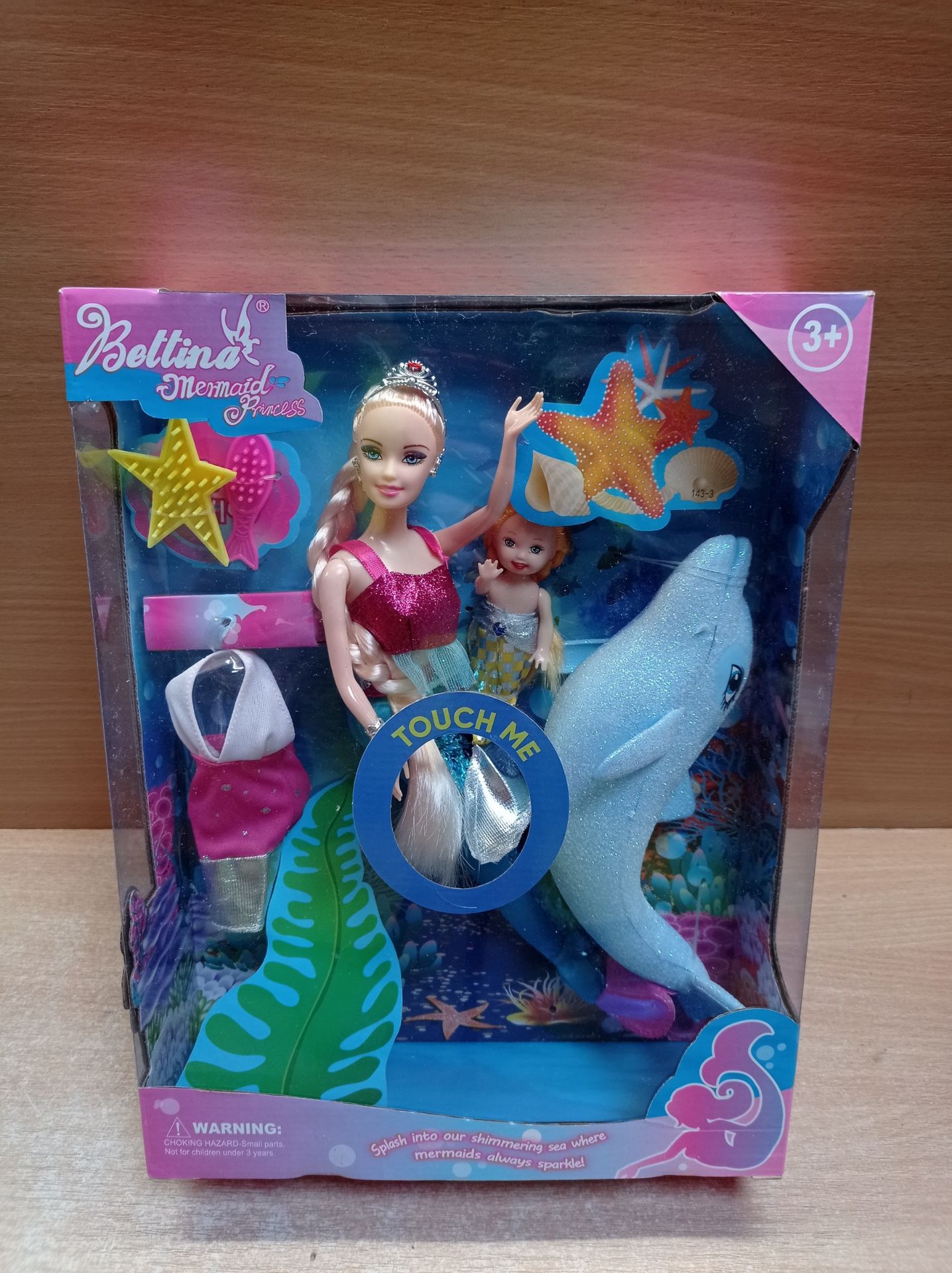 RRP £22.82 Yellow River Mermaid Doll Princess Doll Playset - Image 2 of 2