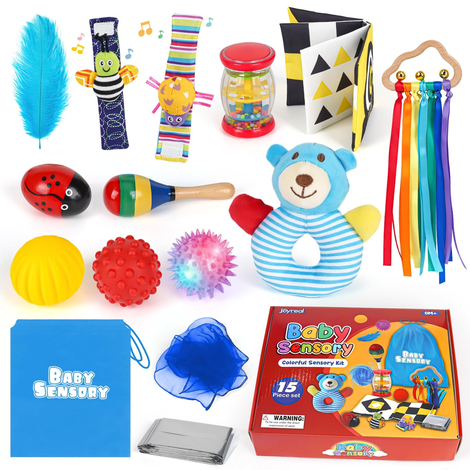 RRP £22.69 Joyreal 15 Pcs Sensory Toys for Babies