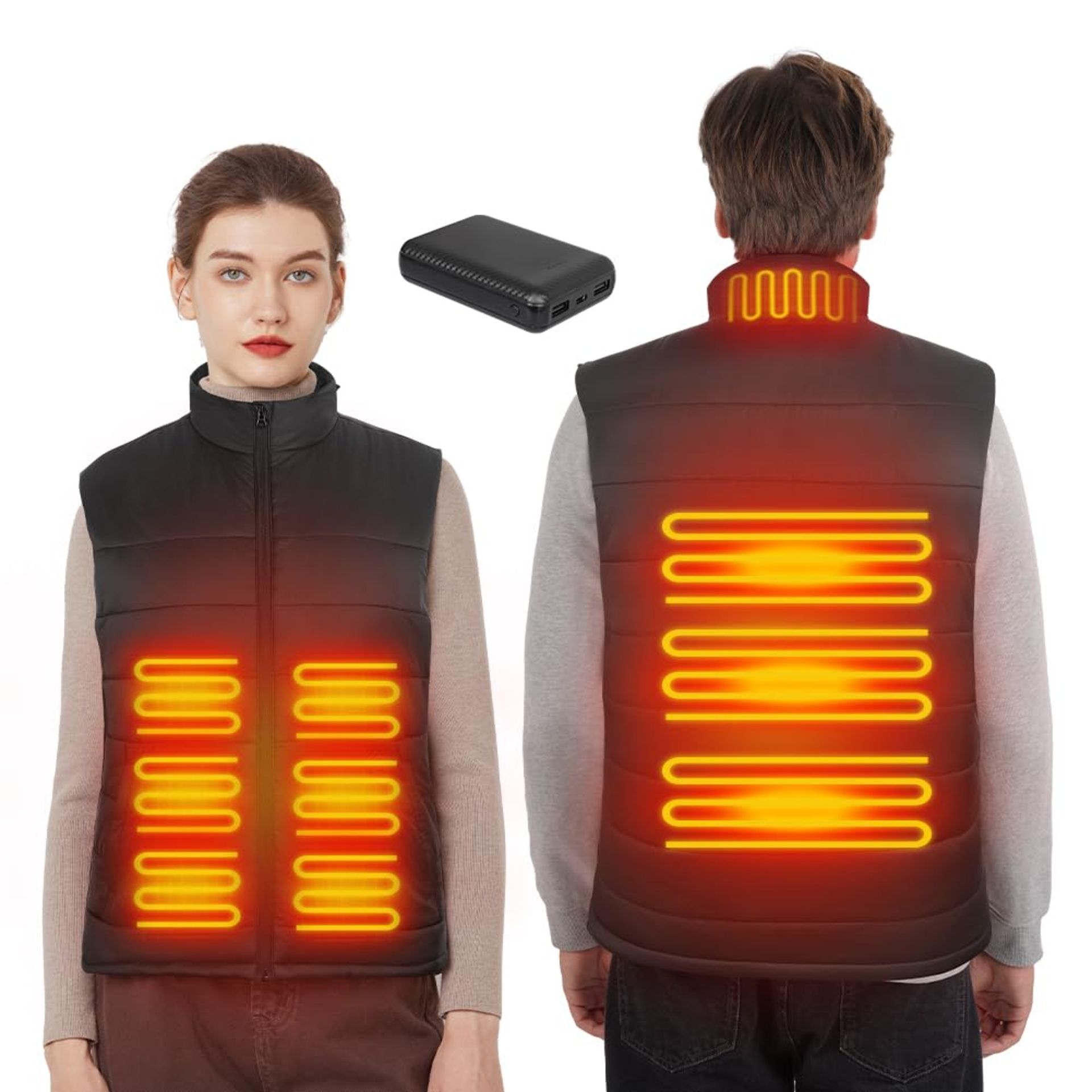 RRP £41.09 Heated Vests for Women Men with Rechargeable 10000mAH Battery