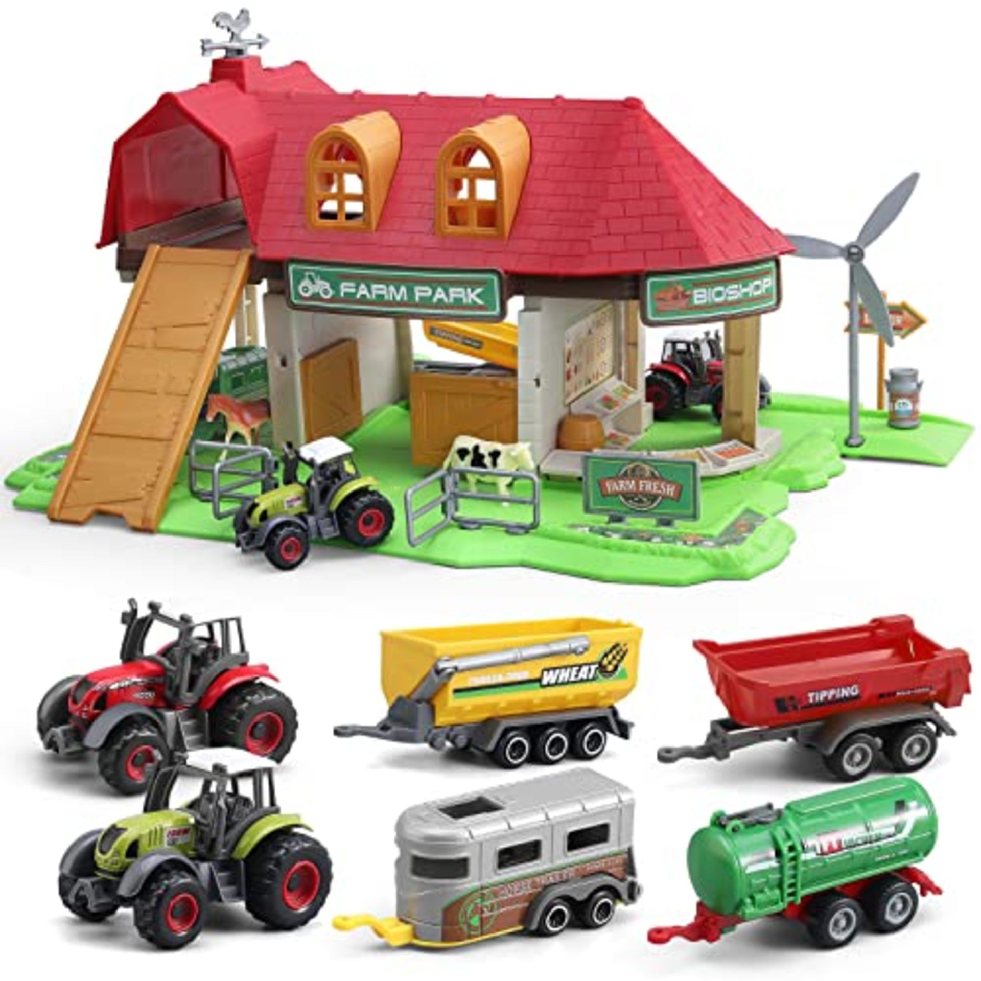 RRP £26.06 Oriate Toy Barn Farm House with Tiny Farm Animals