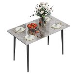 RRP £238.43 FATIVO Kitchen Dining Table Marble Tabletop: Rectangular