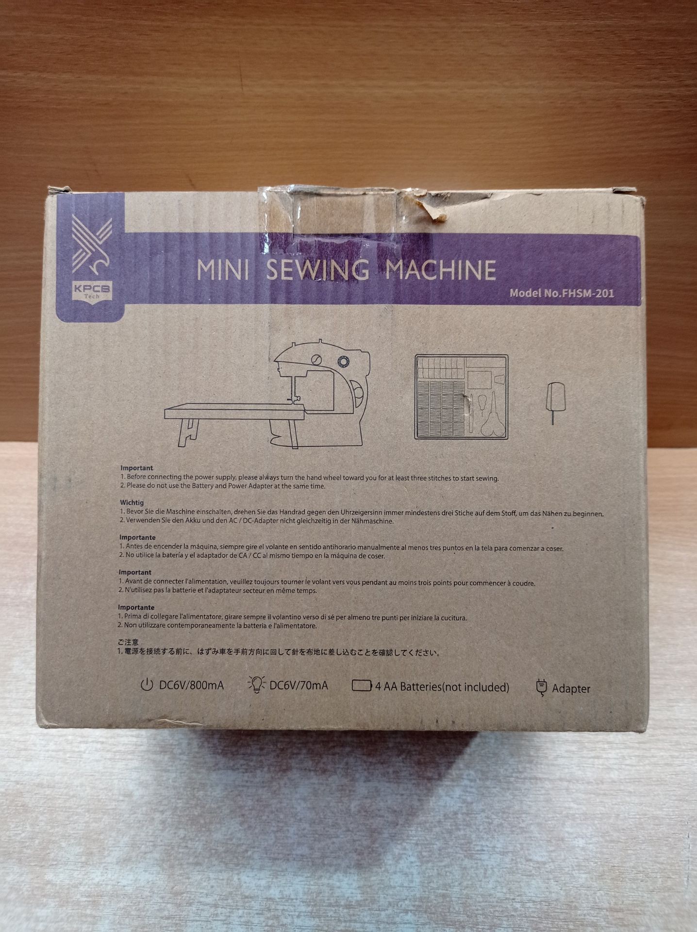 RRP £42.22 Mini Sewing Machine for Beginners - Image 2 of 2