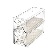 RRP £36.81 GuoTcusy Fridge Organisers Stackable with Drainboard