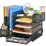 RRP £35.67 Marbrasse Desk Organiser with File Holder