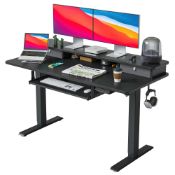 RRP £272.41 FEZIBO Height Adjustable Electric Standing Desk with 5 Drawers
