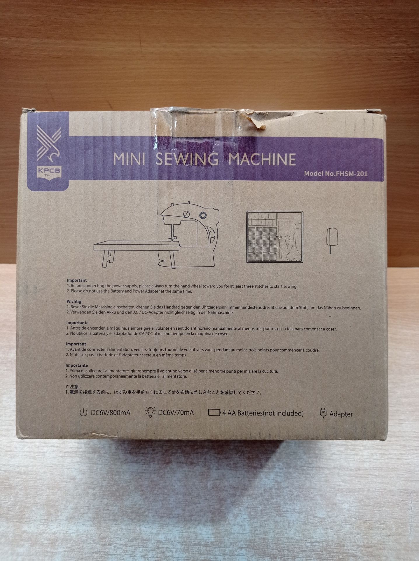 RRP £42.22 Mini Sewing Machine for Beginners - Image 2 of 2